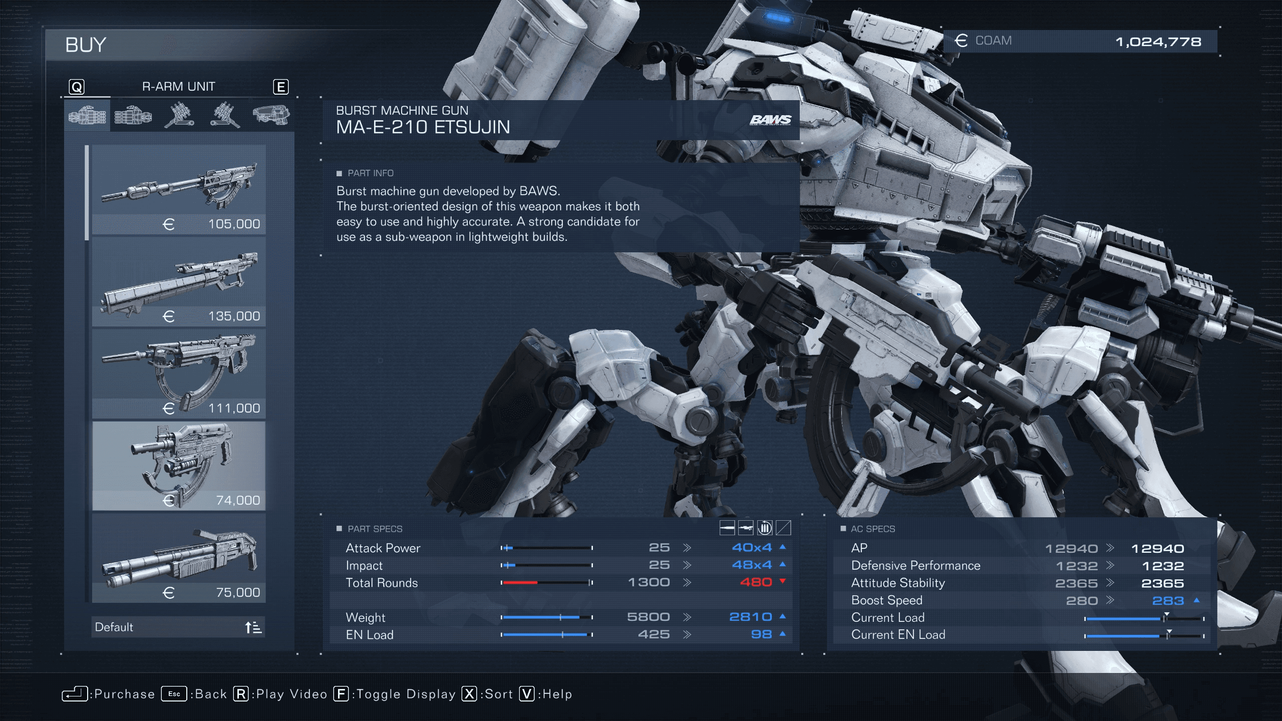 Assembly Armored Core